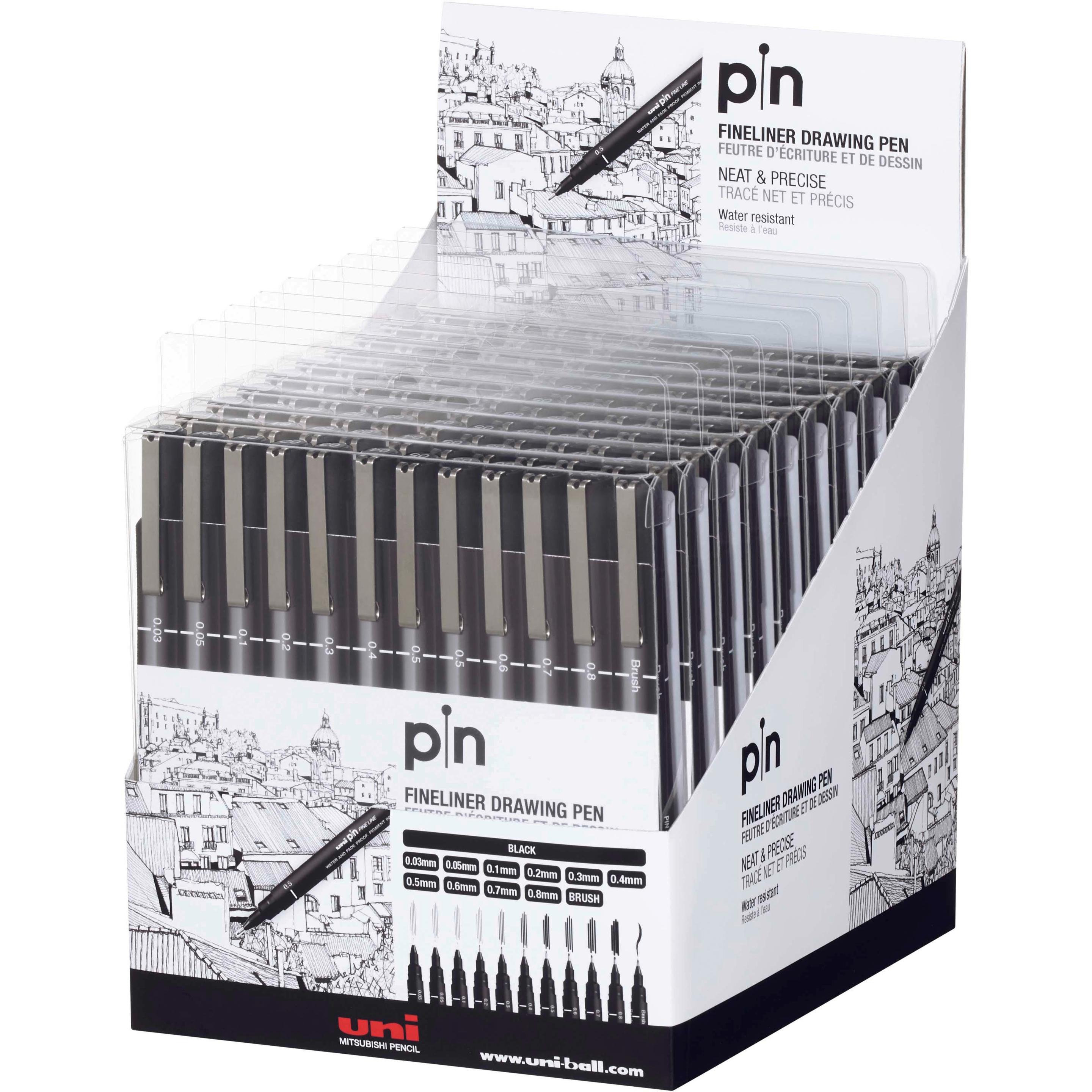 Thumbnail - Uni-ball, Schreibstifte, Pin Fineliner (Black, 12 x)