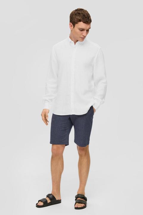 Image du produit s.Oliver Hemd Leinenhemd mit Button-Down-Kragen (XL)