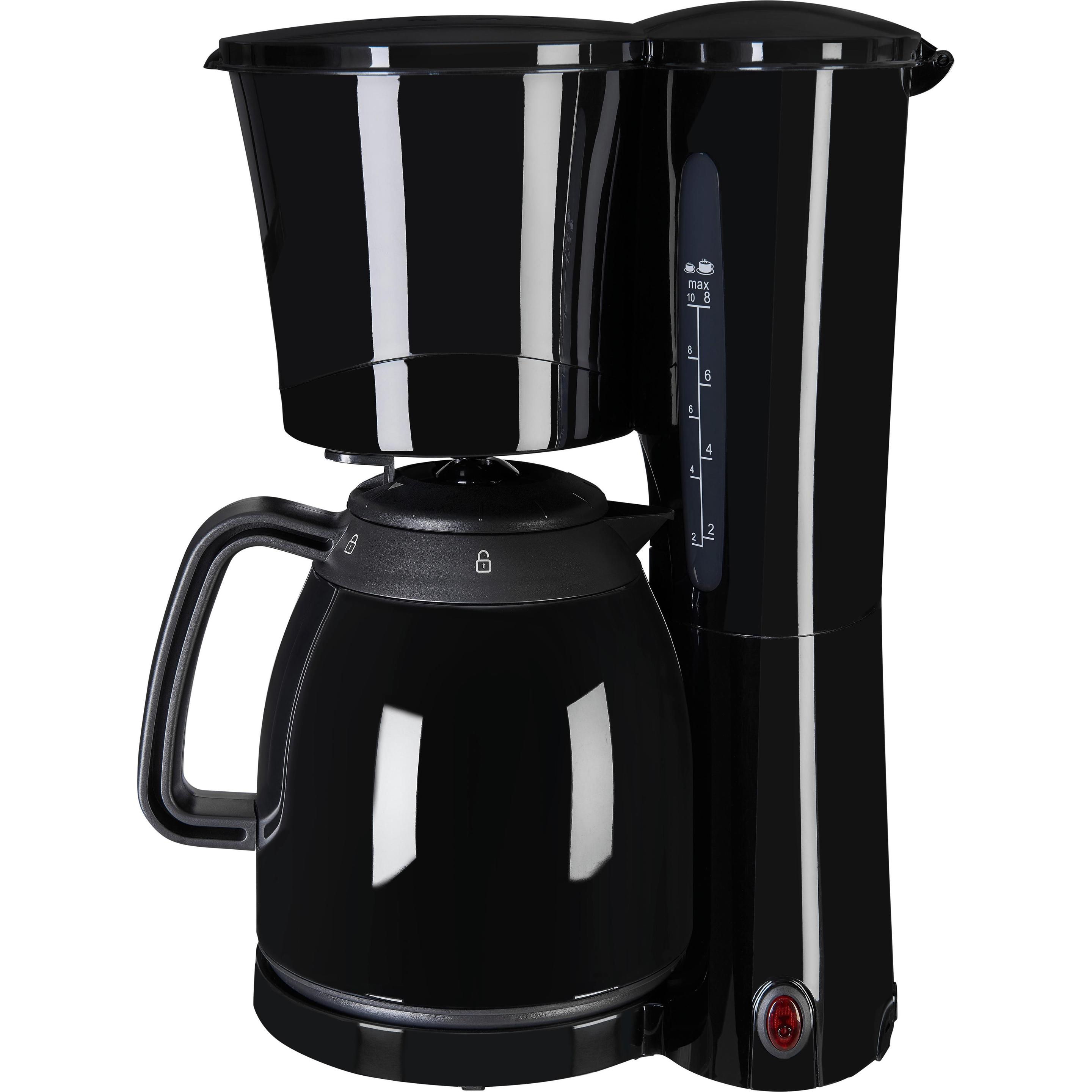 Exquisit KA 6502, schwarz, Filterkaffeemaschine, Schwarz