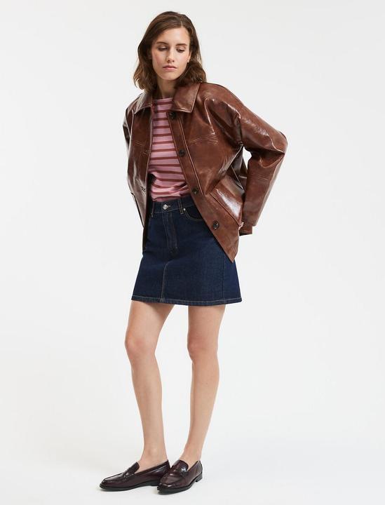 Immagine prodotto La Redoute Collections Mittellange Jacke aus Lackimitat mit Knöpfen (XL)