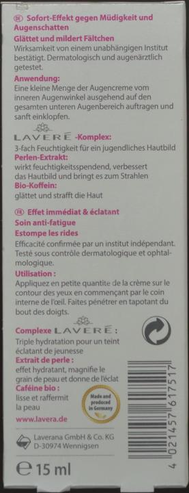 Produktbild Lavera Illuminating (Augenpflege Crème, 15 ml)
