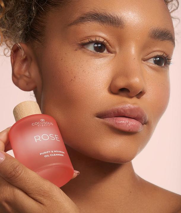 Actual product image Cocosolis ROSE Purify & Nourish Oil Cleanser (Cleansing oil, 50 ml)