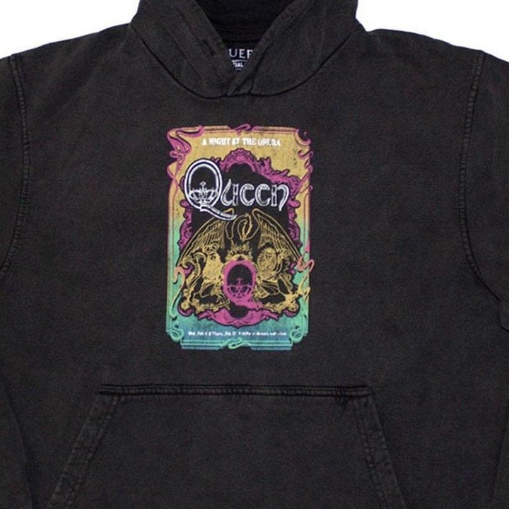 Immagine prodotto Queen A Night At The Opera Tour '76 Felpa con Cappuccio Da indossare Adulto Unisex (L)