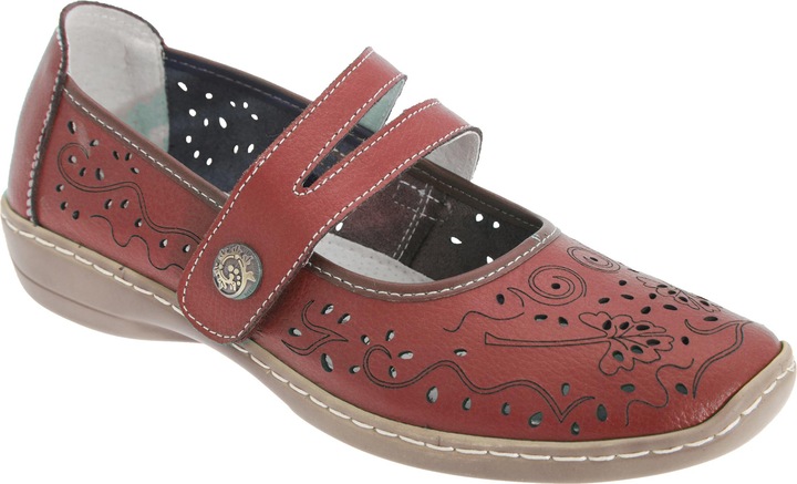 Produktbild Boulevard Sommer Lederschuhe Mit Lochmuster (39.5)