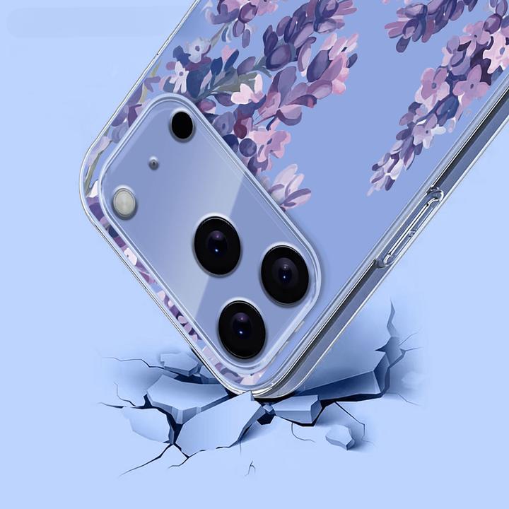 Immagine prodotto Cover-Discount iPhone 17 Pro - Silikon Gummi Hülle Blumen (Apple iPhone 17 Pro)