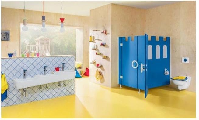 Produktbild Villeroy & Boch V&B WC-Sitz O.NOVO KIDS ohne Deckel Ocean Blue/Sunshine Yellow
