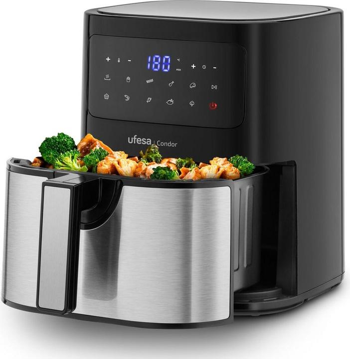 Actual product image Ufesa Air Fryer Condor 4.5l Digital Stainless Steel Black