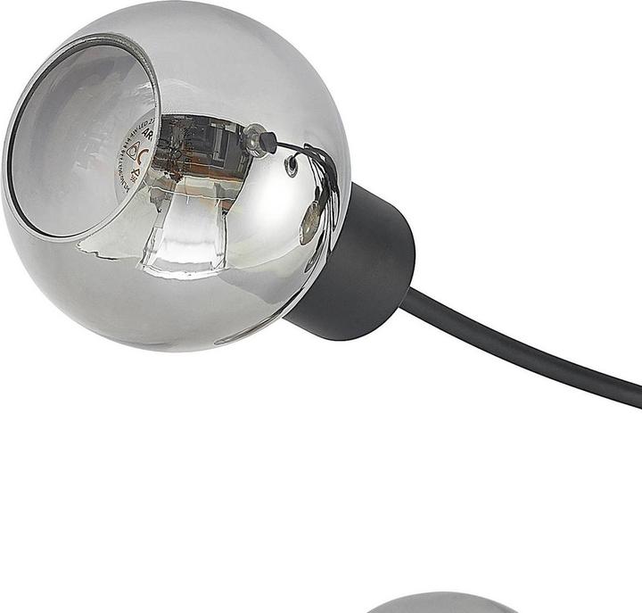 Produktbild Lindby LED-Deckenleuchte Ciala, 7fl, schwarz smoke (3290 lm, E14)