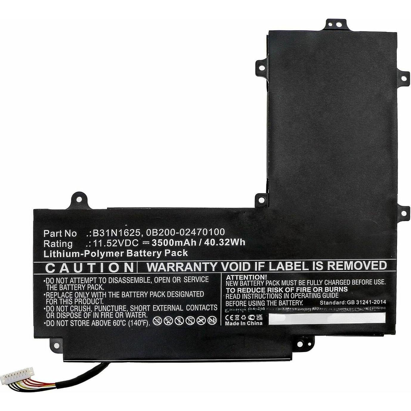 CoreParts Laptop Battery for Asus, Notebook Akku