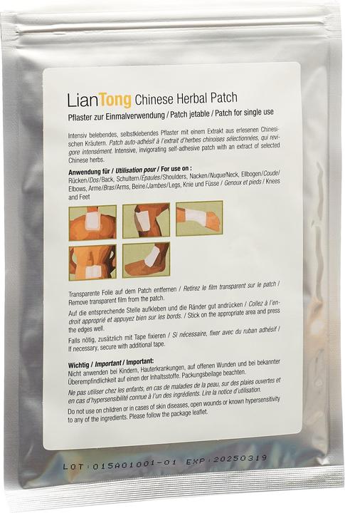 Actual product image Lian Chinese Herbal Intense Patch (5 x)