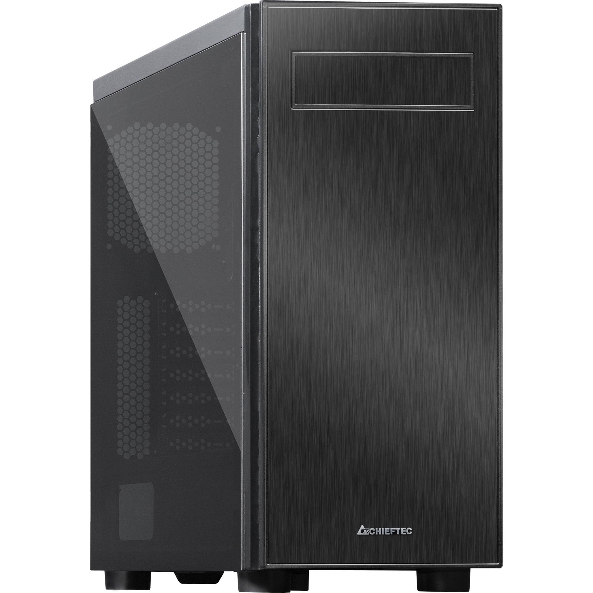 Chieftec Hawk (mATX, Mini-ITX, ATX), PC Gehäuse, Schwarz