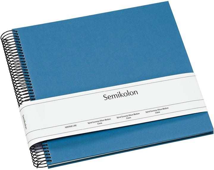 Actual product image Semikolon Photo album 23 x 24.5 cm blue, 40 cream white pages (10 x 15 cm, 9 x 13 cm)