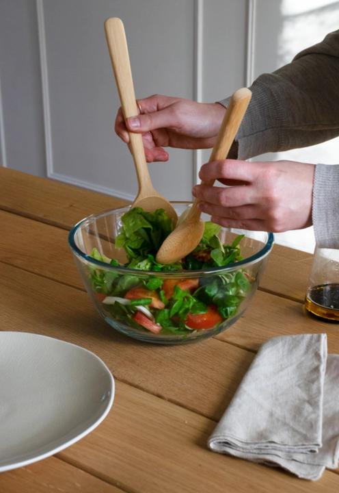 Produktbild Pebbly Salatbesteck, Bambus, 27 cm (Salatbesteck)