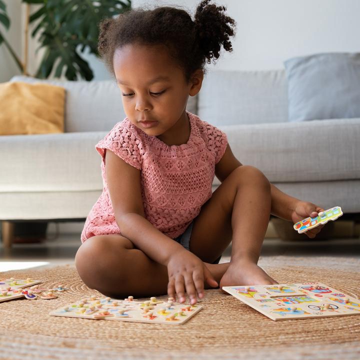 Image du produit The twiddlers Puzzle à encastrement Set de 4 animaux sauvages Apprendre (4 pièces)