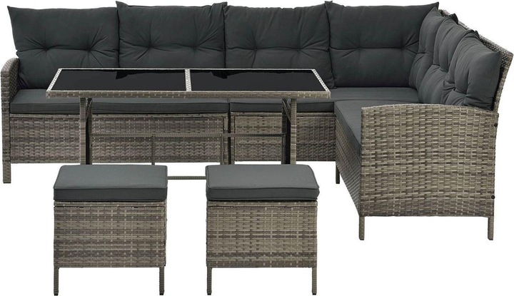 Actual product image Juskys Polyrattan Lounge