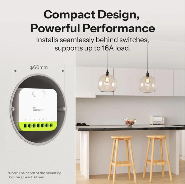 Produktbild Sonoff Mini Duo 2-Gang Zigbee Smart Switch (Schaltaktor)