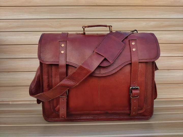 Immagine prodotto Only-Bags.Store Borsa messenger in pelle, borsa per computer portatile personalizzata, borsa da uomo a cartella