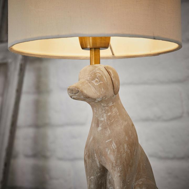 Image du produit Loberon Tischlampe Calvix braun/creme (E14)