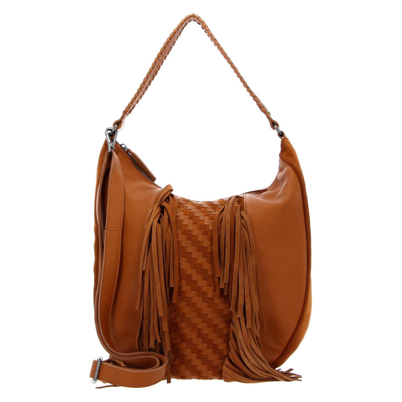 FredsBruder, Damen, Handtasche, Frizzle Collection Frizzle Hobo, Braun