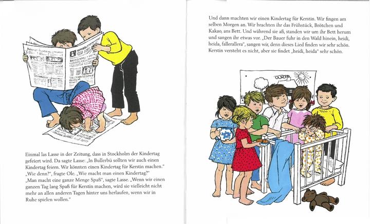 Immagine prodotto Kindertag in Bullerbü (Tedesco, Astrid Lindgren, Ilon Wikland, Silke von Hacht, 1967)