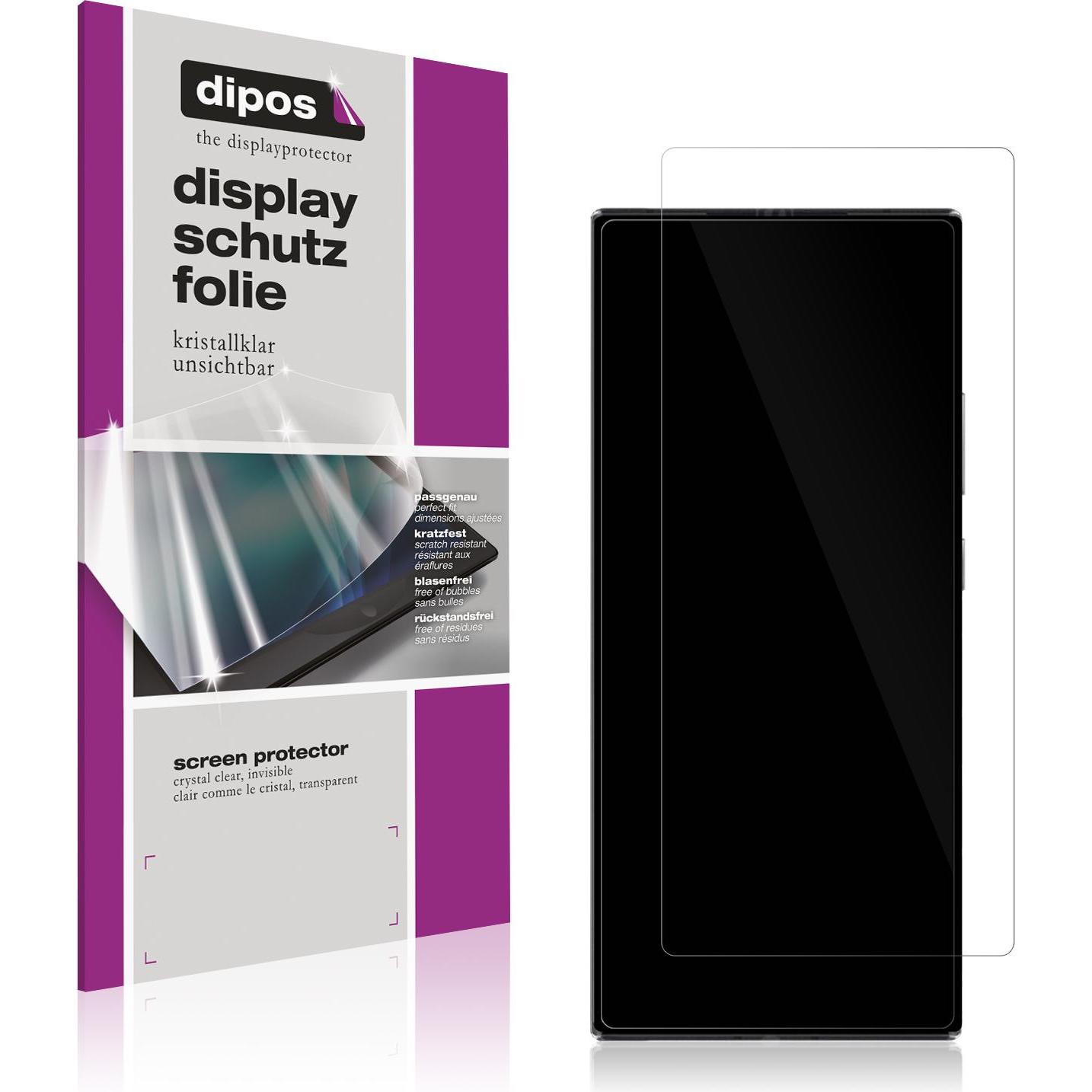 Dipos Displayschutzfolie Crystalclear (1 Stück, ZTE Axon 40 Ultra), Smartphone Schutzfolie, Transparent