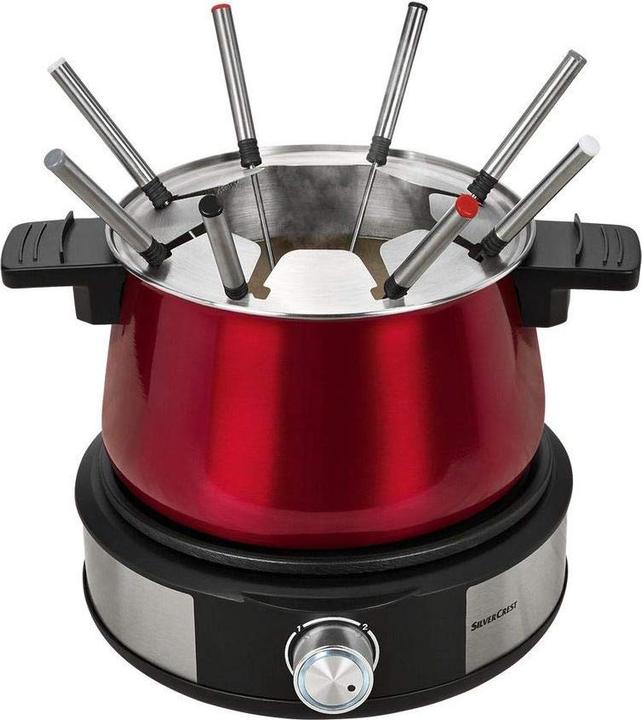 Produktbild Silvercrest Bruehfondue rot