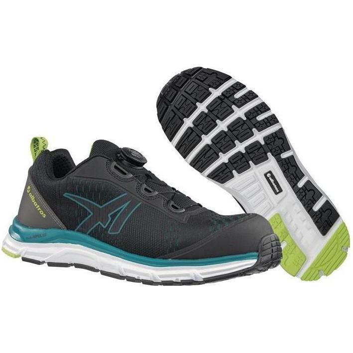 Albatros, Sicherheitsschuhe, AER55 Impulse black blue QL low S1P ESD HRO SRA (S1P, 46)