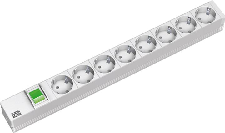 Image du produit Bachmann 19" 1U 8xCEE7/3 1xswitch (8 x, CEE 7/3, 2 m)