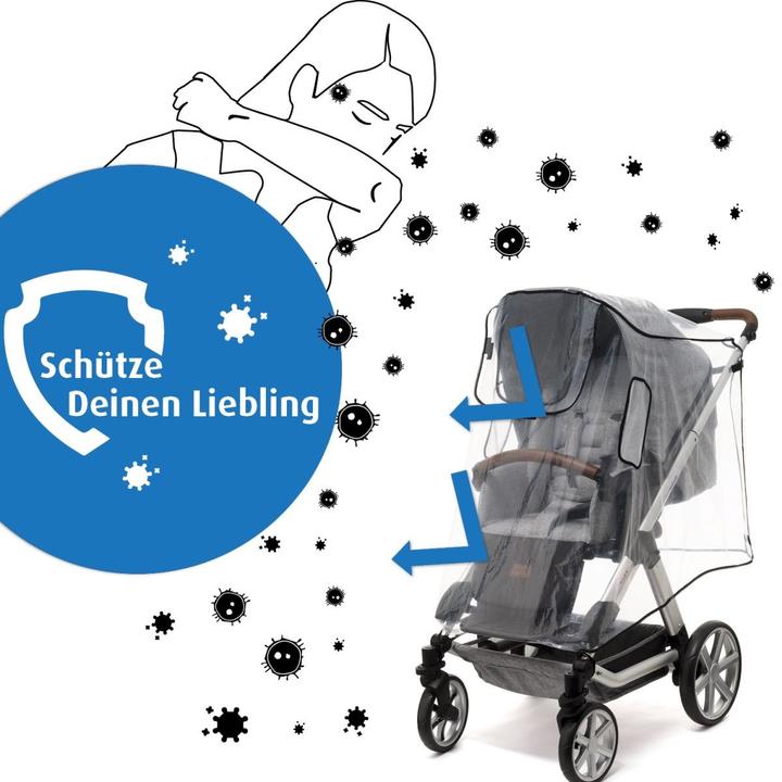Image du produit Reer RainCover Active Housse de pluie pour poussettes et landaus