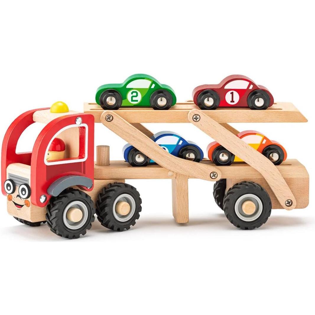 Woody LKW mit Rennwagen