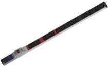 Actual product image Bachmann IT PDU ALU 1U 24x C13 6x earthing contact 6LS CEE 3x 32A red
