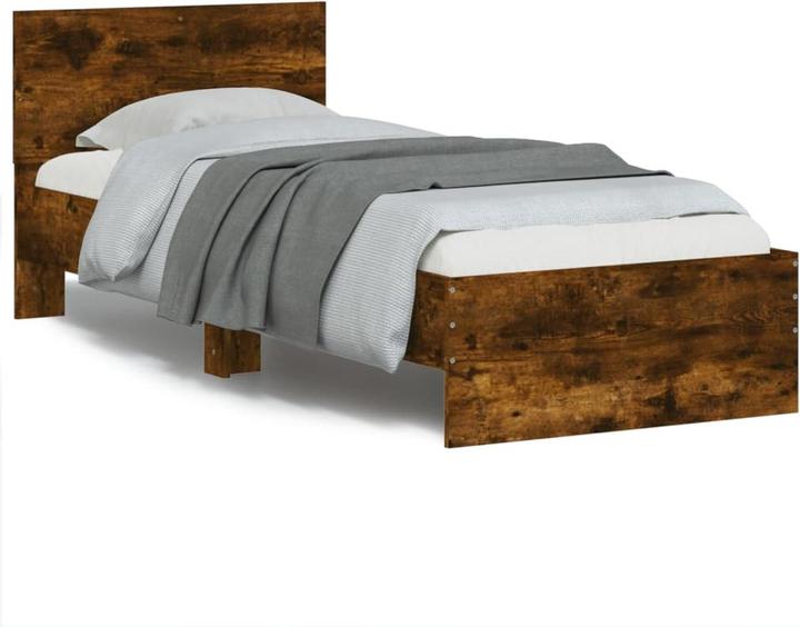 Produktbild VidaXL Bettgestell mit Kopfteil und LED-Beleuchtung (160 x 200 cm)