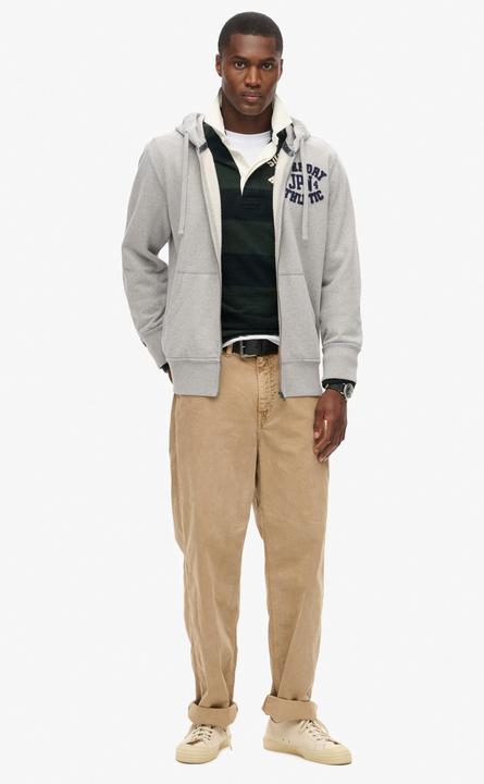 Immagine prodotto Superdry Giacca felpata Casual Vestibilità comoda Felpa con cappuccio atletica vintage con zip (XL)