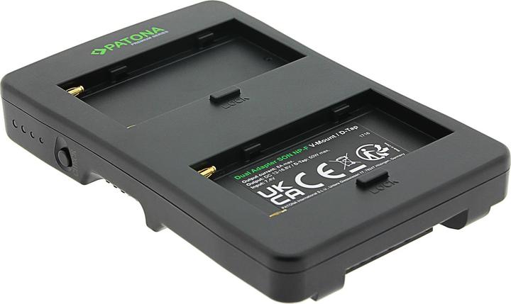 Actual product image Patona V-Mount adapter for 2x NP-F batteries (DC coupler)