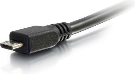Produktbild C2G 0,9 m (3ft) USB 2.0 A zu Micro-B-Kabel M/M - Schwarz (0,9m) (0.90 m, USB 2.0)