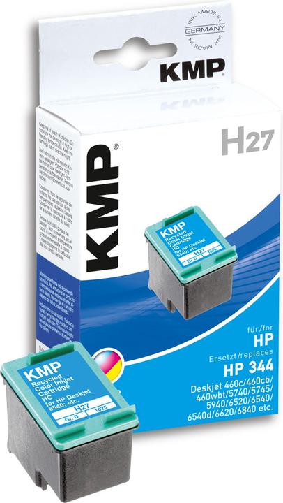 Produktbild KMP H27 Tintenpatrone color kompatibel mit HP C 9363 E (C, M, Y)