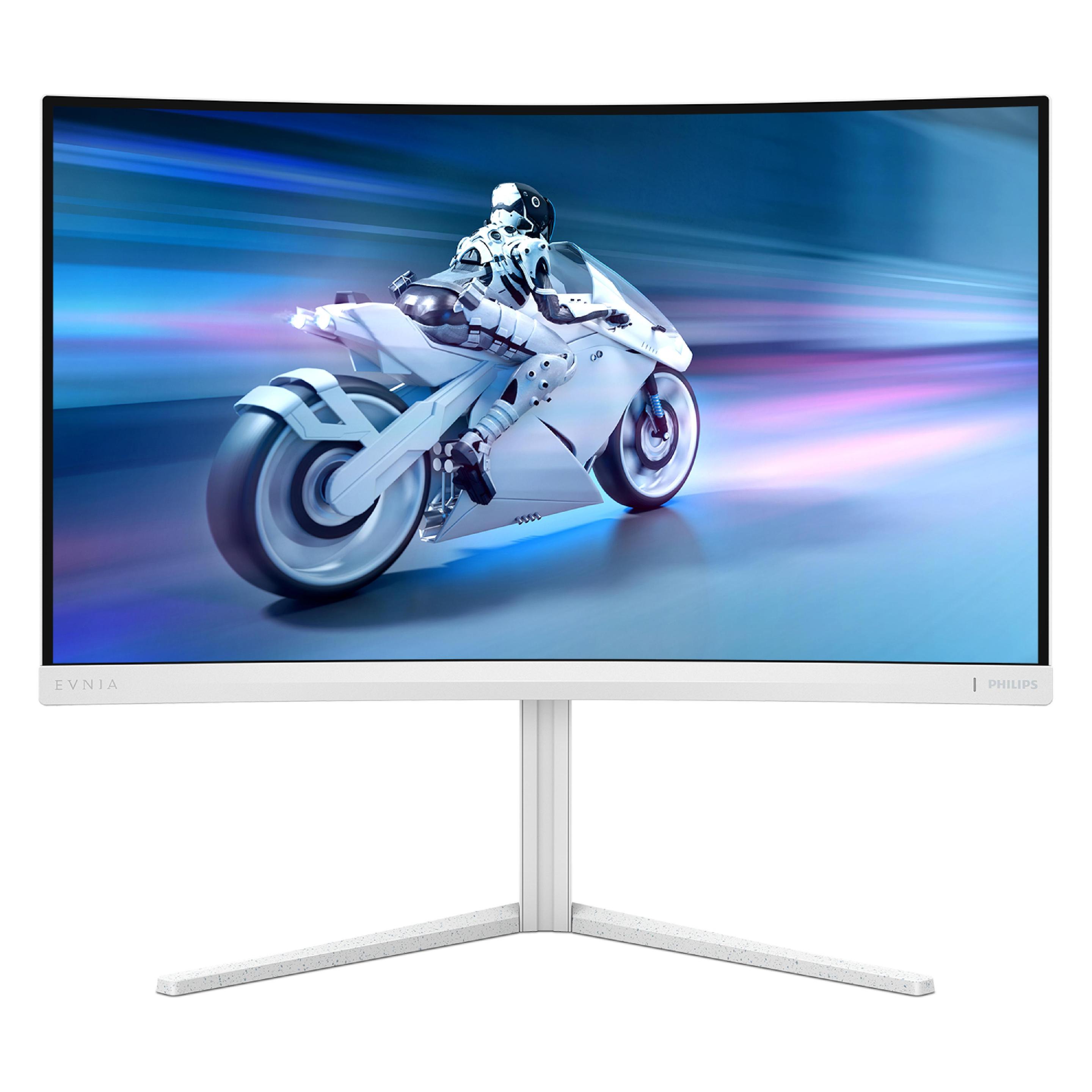 Philips Evnia 27M2C5501 - 27 Zoll QHD Curved Gaming Monitor, weiss (2560 x 1440 Pixel, 27"), Monitor