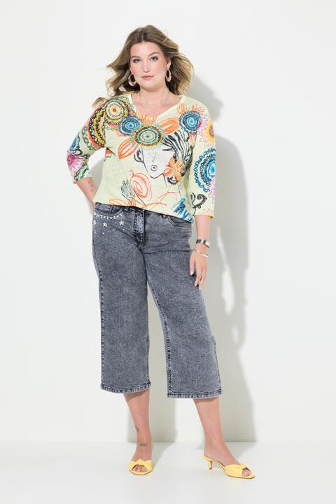 Image du produit Miamoda Jeans-Culotte, Wide Legs, 5-Pocket, Moon Wash (44)