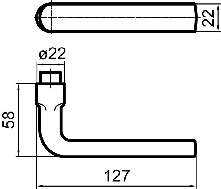 Produktbild Glutz Türdrücker Topaz 30.160 (Türgarnitur)