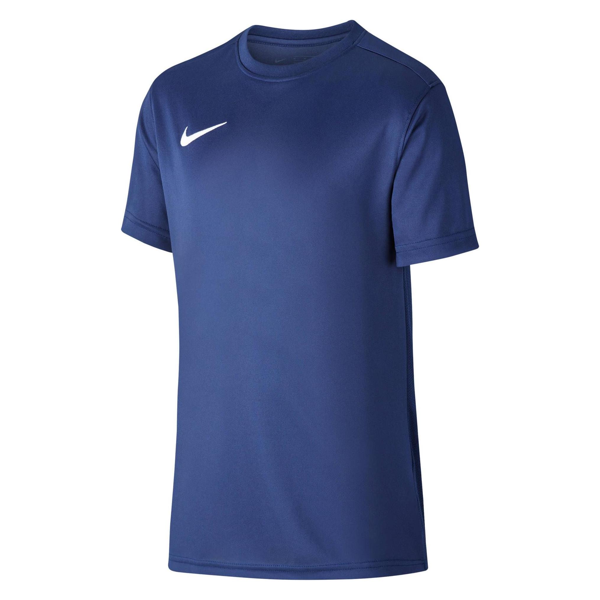 Nike, Unisex, Sportief Shirt, Park Vii Jersey Korte Mouw Kinderen (Xl), Blauw, Xl