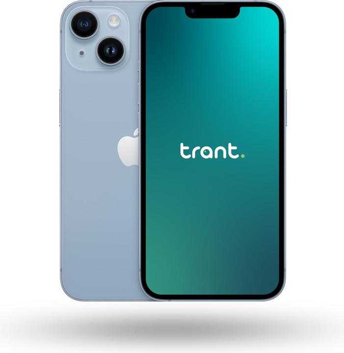 Actual product image Trant.ch iPhone 14 (128 GB, Blue, 6.10", 12 Mpx, Dual SIM, C / Good)