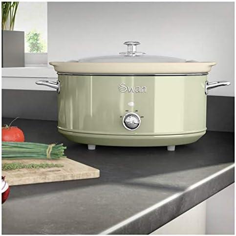 Immagine prodotto Swan Pentola Retro Slow Cooker 6,5L Verde