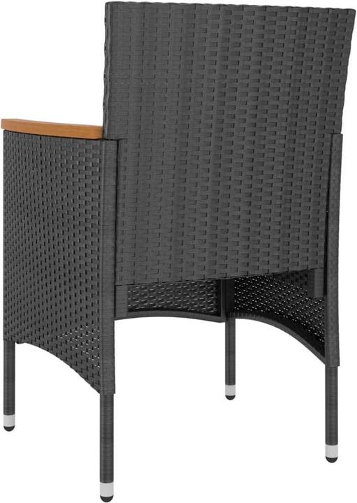 vidaXL Gartenstuhl und Hocker