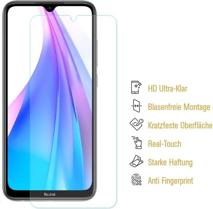 Actual product image Protectorking 4x Panzerfolie Anti-Shock HD Klar (4 Piece, Xiaomi Redmi Note 8 Pro)
