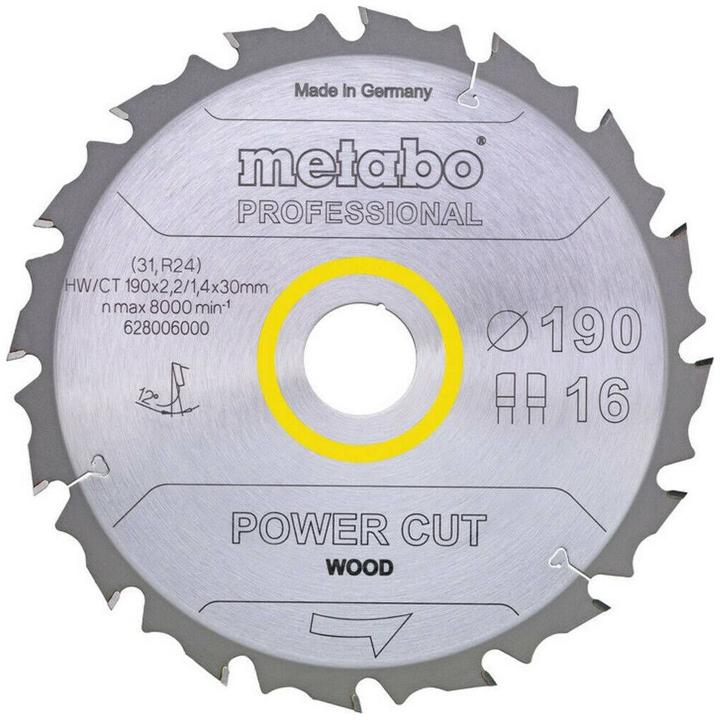 Actual product image Metabo Circular saw blade HW/CT 60x20x22