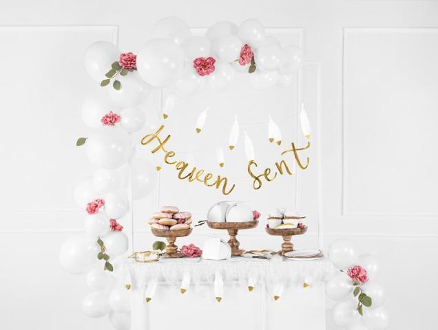 Produktbild Partydeco Place cards - Feathers, gold, 10.5x3cm (1 pkt / 10 pc.) (10 Stück)