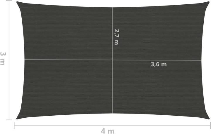 Actual product image vidaXL Sonnensegel (300 x 400 cm)