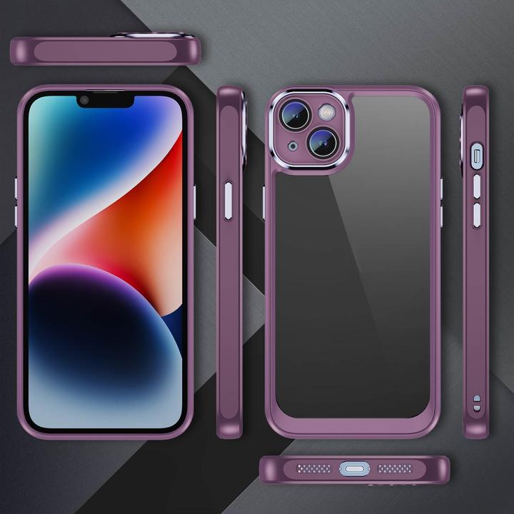 Actual product image Cover-Discount iPhone 15 Plus - Case with camera protection purple (Apple iPhone 15 Plus)