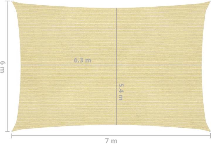Actual product image vidaXL Sonnensegel (600 x 700 cm)