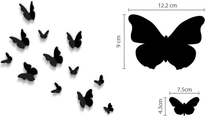 Immagine prodotto Walplus farfallina (12,2 x 9 cm)